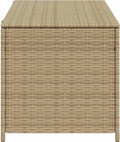 vidaXL vegyes bézs polyrattan kerti tárolóláda 190 L