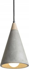 Rendl Heidi függeszték beton/fa E27, 28W, átmérő 15 cm