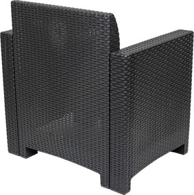 Nero műanyag kerti szék grafit