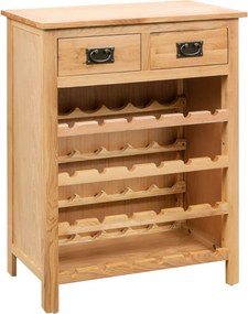 vidaXL tömör tölgyfa bortartó szekrény 72 x 32 x 90 cm
