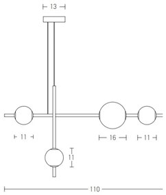 Zambelis 20131 - LED Dimmelhető csillár zsinóron LED/18W/230V