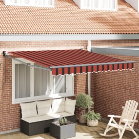 Kézi Behúzható Napellenző Narancs és Barna 300x250 cm