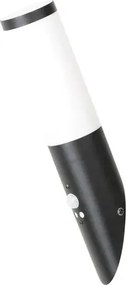 Rabalux kültéri fali lámpa mozgásérzékelővel e27 25w fekete black torch