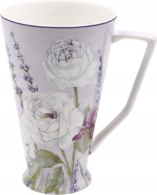 Home Elements Porcelán bögre 500 ml, Levendula