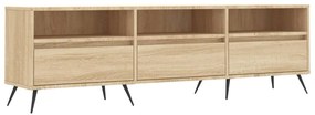 sonoma tölgy színű szerelt fa fali TV-szekrény 150x30x44,5 cm