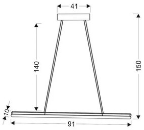 LED Csillár zsinóron COCONUT LED/28W/230V