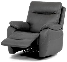 Szürke Vintage Szövet Elektromos Vezeték Nélküli Relax Fotel. TV-4094 GREY3