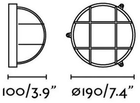 FARO 70999 - Kültéri fali lámpa  NORAY 1xE27/60W/230V IP65