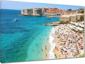 Vászonkép 90x60 Kilátás a Banje Beachre