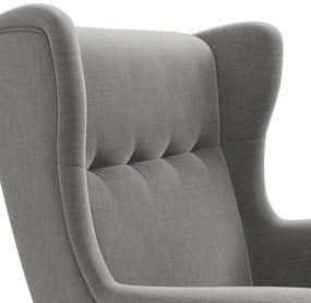 Uszak Mini fotel, fonott, szürke