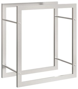 rozsdamentes acél tűzifatároló 50 x 28 x 56 cm