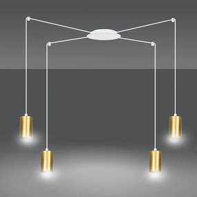 Emibig modern függeszték traker fehér arany emi527/4