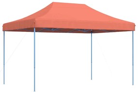 terrakotta összecsukható felugró rendezvénysátor 410x279x315 cm