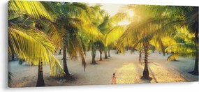 Kép - Nő a pálmafáknál (120x50 cm)
