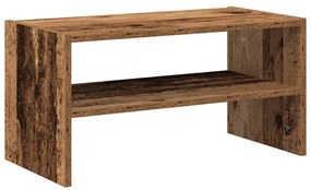 antik fa színű cipőtartó állvány halmozható 60 x 30 x 30,5 cm