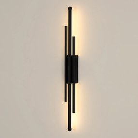 Kinkiet Led Falilámpa Fekete Belső Téri Modern Loft Nappali 8W 3000K