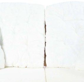 világosbarna kétszemélyes rattankanapé