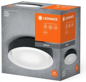 Ledvance - Mennyezeti lámpa ORBIS MADRID 2xE27/10W/230V fekete