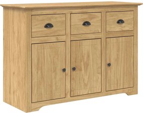 vidaXL Széf fiókkal BODO Méz barna 115,5 x 44 x 80 cm Faanyag