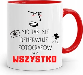 Piros Fotós Bögre Minden Idegesítő Ajándék fényképes nyomtatással