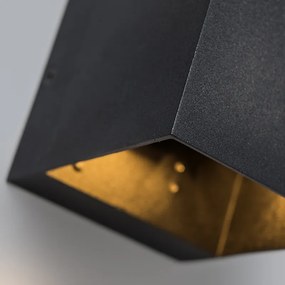 4 db modern fekete fali lámpa készlet - Transfer