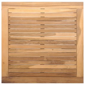 Kerti Asztal 60x60x30 cm Tömbfa Teak