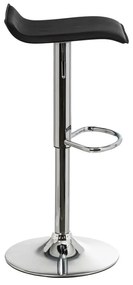 Fekete kárpitozott állítható magasságú bárszék szett 2 db-os (ülésmagasság 63 cm) – Casa Selección