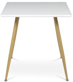 Étkezőasztal 140×80 cm, MDF, Fehér. HT-W1214 WT