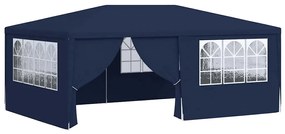 vidaXL kék rendezvénysátor oldalfalakkal 4 x 6 m 90 g/m²