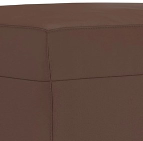 barna műbőr pad 70 x 35 x 41 cm