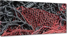 Vászonkép 115x55 Vörös halászháló