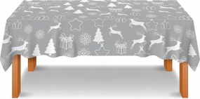 Abrosz Foltálló 140X240 Karácsonyi Szürke Rénszarvas
