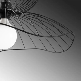 Farac 6390 fekete fém függőlámpa, Ø50 cm