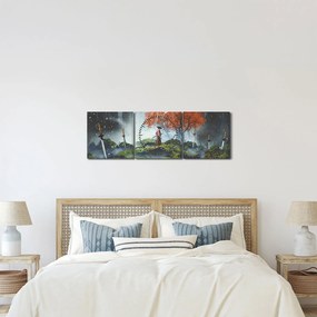 Kép - A kardok kertjének illusztrációja (órával) (90x30 cm)