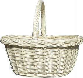 Fonott Húsvéti Kosár Cukorka Virágok bézs/ecru