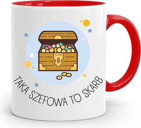 Piros Bögre A Főnöknek Egy Ilyen Főnöknő Egy Kincs, fényképes nyomtatással