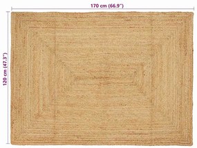 Szőnyeg Bézs 120 x 170 cm Juta