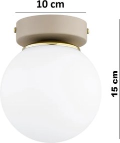 BRILAGI - Spotlámpa MILO ECRU 1xE27/60W/230V bézs/arany