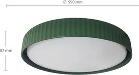 Brilagi - LED Dimmelhető mennyezeti lámpatest LUCIA LED/60W/230V átm. 59 cm zöld + távirányítóval