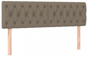 tópszínű szövet LED-es fejtámla 144x7x78/88 cm