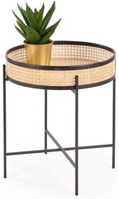 Rattan dohányzóasztal LANIPA 50x55 cm