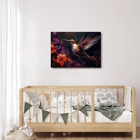 Üveg kép - Kolibri (70x50 cm)