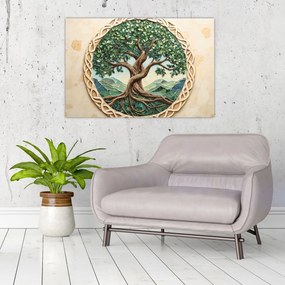 Kép – Fonott életfa (90x60 cm)