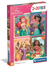 Disney Hercegnők Royal Journeys 2x20 db-os puzzle Clementoni