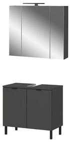Antracitszürke fürdőszoba bútor szett Arcena – Germania