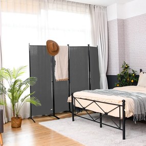 4 paneles paraván 173cm szürke