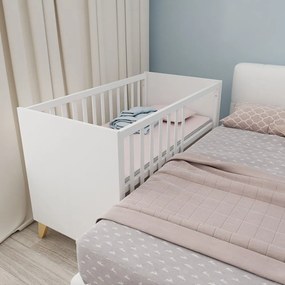 Fehér babaágy 60x120 cm Léon – Roba