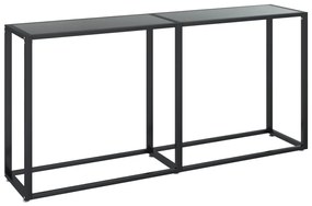 fekete edzett üveg tálalóasztal 160 x 35 x 75,5 cm
