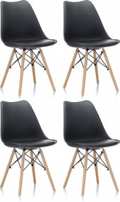 Aga 4x Étkezőszék MR2035 Fekete