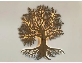 Li-Go 5732/DUB/S2 - LED fali dekoráció LED/10W/5V 20000 mAh 68x80 cm tölgy